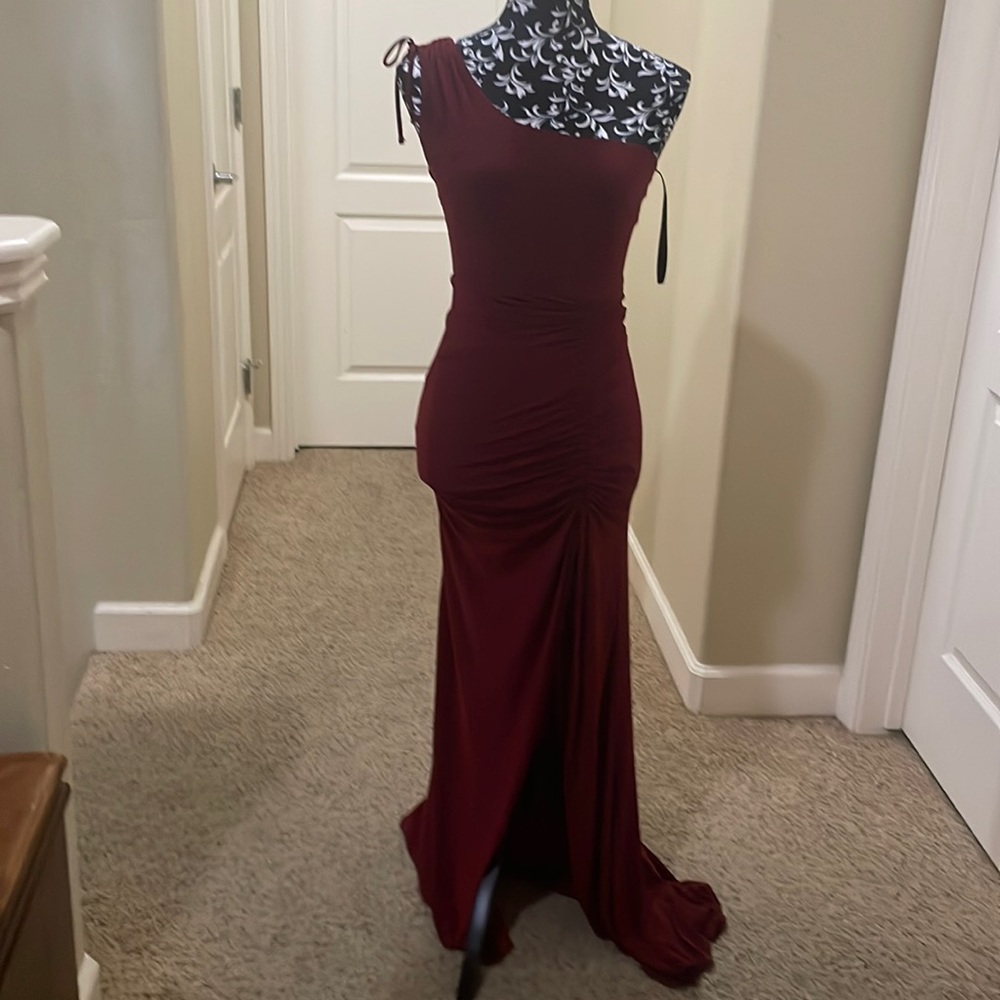 Deep red formal dress